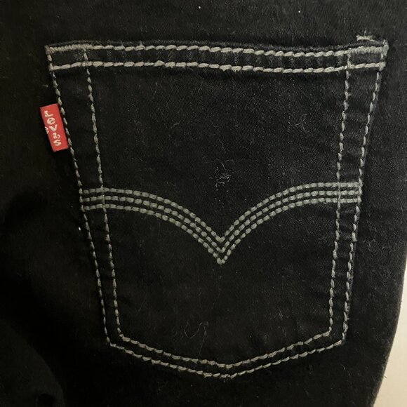 Levi's 527 Women's Boot Cut Jeans Black Size 14 Denim 30x28 - Picture 4 of 7